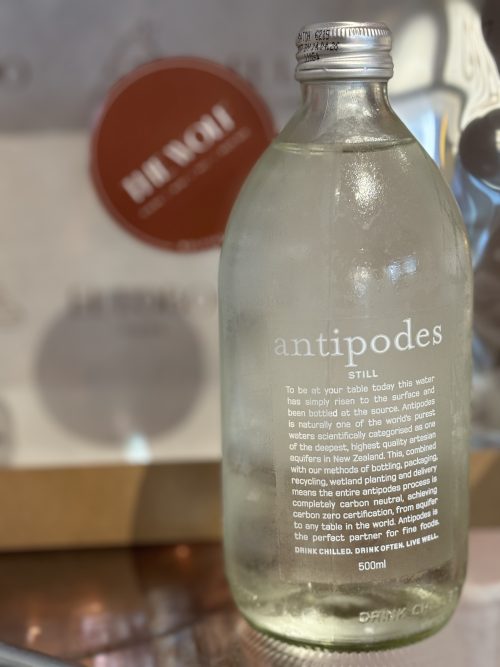 Antipodes water has been consistently rated as one of the finest waters in the world and the purest in New Zealand. It is the first water in the world to be carbon zero certified, acknowledged by the United Nations for its environmental responsibility.